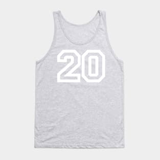 Sports Shirt #20 (white letter) Tank Top